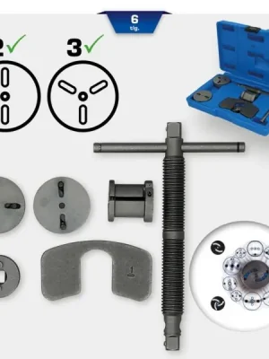 Brilliant Tools BT701150 Sada univerzálního nastavovacího nářadí pro píst brzdy, 6-dílná Ihned K Objednání