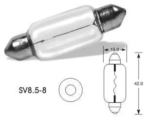 Autentický Žárovka, osvětlení interiéru OSRAM 6429