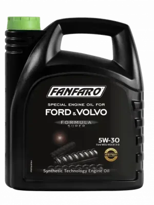 Motorový olej FANFARO 5W-30 5L pro vozy Ford a Volvo FF6716-5 Vrácení Zdarma