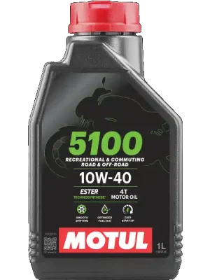 MOTOROVÝ OLEJ MOTUL 10W40 MOTUL 5100 ESTER 4T 1L 104066 Aktuální