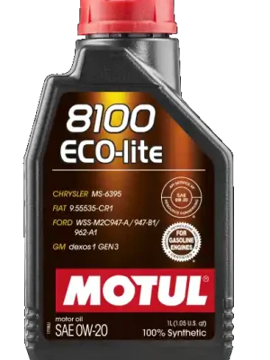 MOTOROVÝ OLEJ MOTUL 0W20 8100 ECO-LITE 1L 108534 Cenová Bomba
