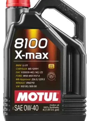 MOTOROVÝ OLEJ MOTUL 0W40 MOTUL 8100 X-MAX 4L 104532 Akční Nabídka