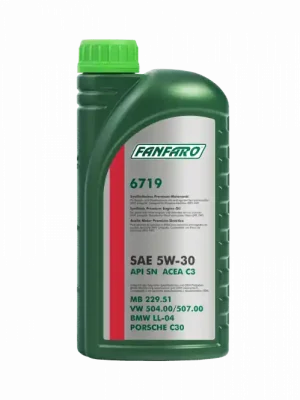 Motorový olej FANFARO 5W-30 1L pro vozy Audi, Škoda a Seat FF6719-1 Objednat Nyní