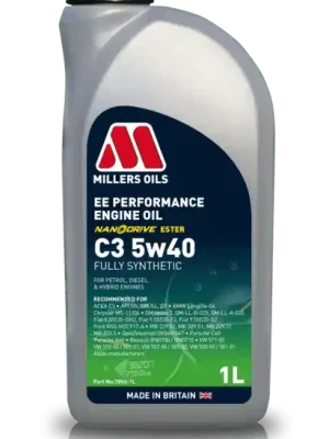 Akční Nabídka Motorový olej MILLERS OILS EE PERFORMANCE C3 5w40 1L 78061