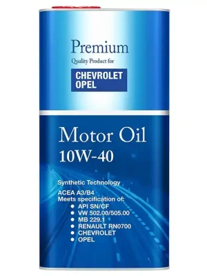Autentický Motorový olej FANFARO 10W-40 5L pro vozy Chevrolet a Opel FF6720-5ME