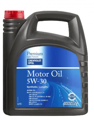 Autentický Motorový olej FANFARO 5W-30 pro vozy Chevrolet a Opel FF6717-5