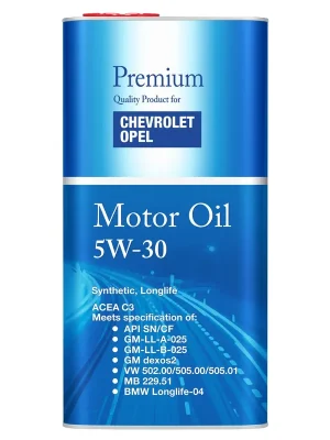 Motorový olej FANFARO 5W-30 5L pro vozy Chevrolet a Opel FF6717-5ME Finální Výprodej