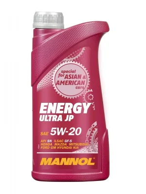 Aktuální Motorový olej MANNOL Energy Ultra JP 5W20 1L 070 942