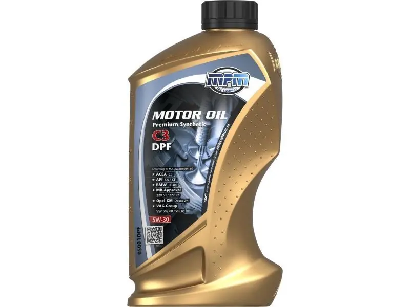 Motorový olej MPM Premium Synthetic C3 DPF 5W30 1L 05001DPF Doprava Zdarma