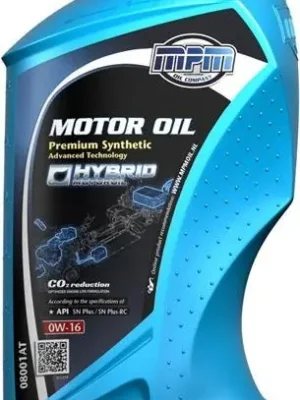 Motorový olej MPM Premium Synthetic 0W16 AT 1L 08001AT Ověřený