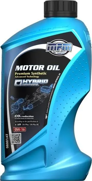 Motorový olej MPM Premium Synthetic 0W16 AT 1L 08001AT Ověřený