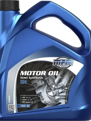 Motorový olej MPM Semi Synthetic SN 10W40 4L 04004S Tovární Cena