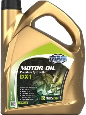 Finální Výprodej Motorový olej MPM Premium Synthetic DX1 5W30 5L 05005DX1