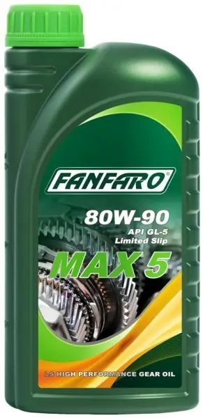 Dokud Zásoby Vydrží Převodový olej FANFARO MAX 5 80W-90 GL-5 1L FF8703-1