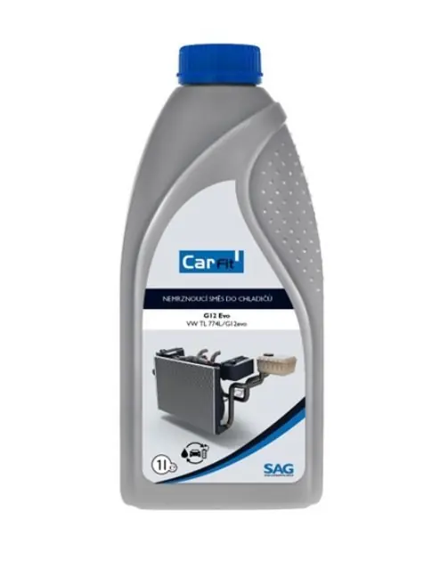 Bezpečná Platba CARFIT, 1L G12 Evo Antifreeze ČERVENÝ CARANTIEVO/1