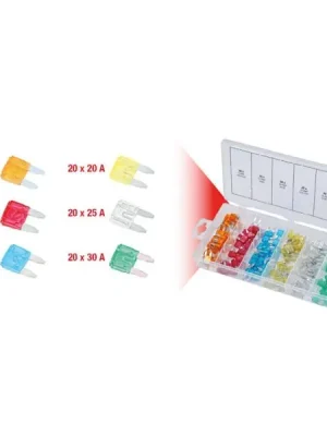 KS Tools Souprava minipojistek, 5–30 A, 120dílná 970.0280 Výprodej