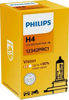 Přímo Od Výrobce Philips 12342PRC1 Žárovka světlomet H4 12V 60/55W P43t-38 +30% svítivost