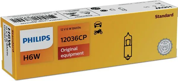 Cenový Hit Philips 12036CP Žárovka 12V H6W BAX9s