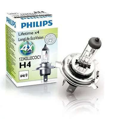 Philips12342LLECOC1 Žárovka 12V H4 60/55W P43t-38 Značkový