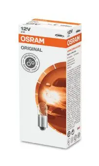 Autentický Osram 3796 Žárovka, osvětlení interiéru 12V 2W BA9s