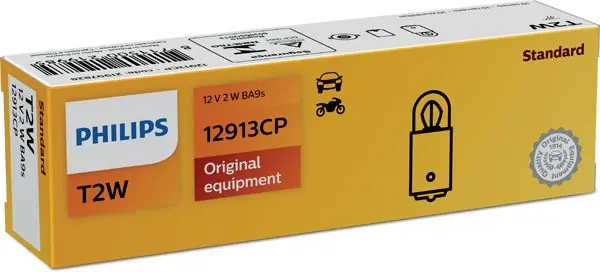 Doprava Zdarma Philips 12913CP Žárovka 12V T2W BA9s