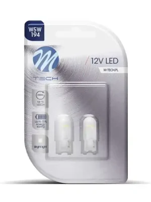 M-Tech Žárovka LED 12V W5W 0.3W bílá 1XFLUX Koupit Online