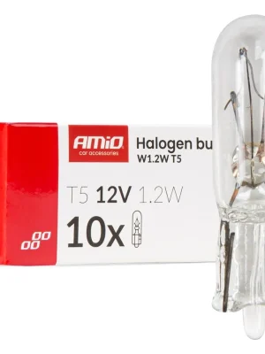 Akční Nabídka Amio 04412 Halogenová žárovka T5 12V 1.2W W2x4.6d white 10 ks