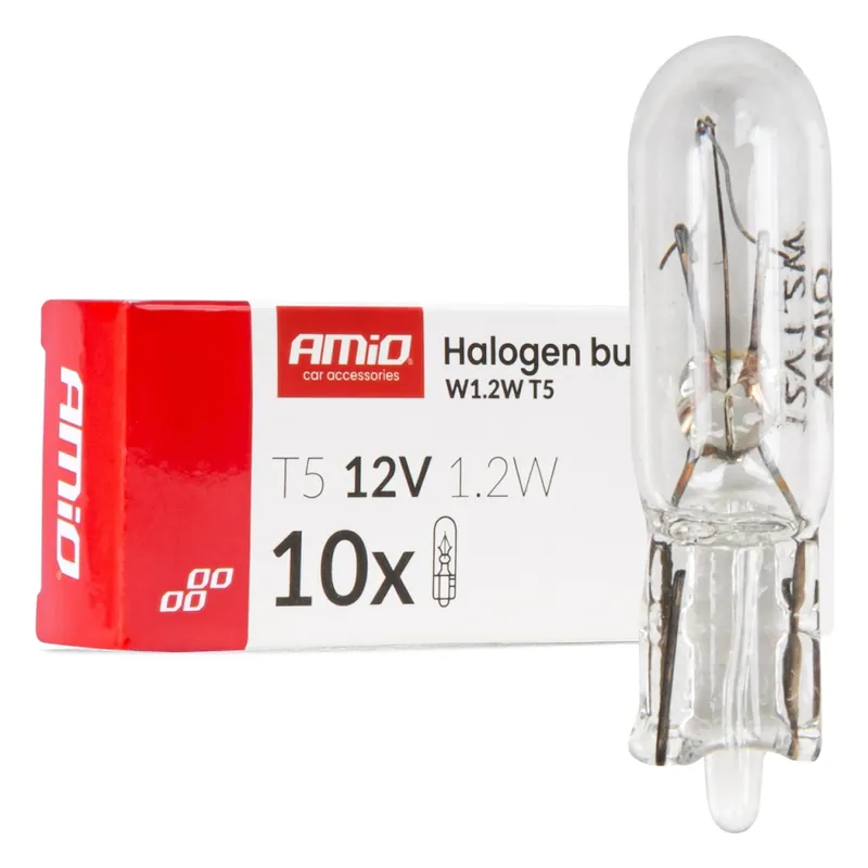 Akční Nabídka Amio 04412 Halogenová žárovka T5 12V 1.2W W2x4.6d white 10 ks
