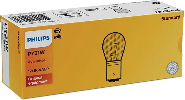Akce Philips 12496NACP Žárovka 12V PY21W BAU15s