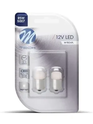 Nakupujte Hned M-Tech LED 12V červená R5W 21W 1W BA15S 9XLED