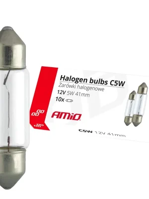 Odeslání Ihned Amio 02554 Halogenová žárovka C5W Festoon 41mm 12V 10ks
