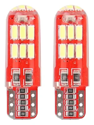 Nová Kolekce Amio 01443 Žárovky LED CANBUS 15SMD 4014 T10e (W5W) SILCA White 12V