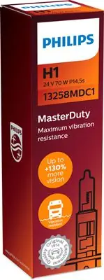 Výprodej Philips 13258MDC1 Žárovka 24V H1 70W P14.5s