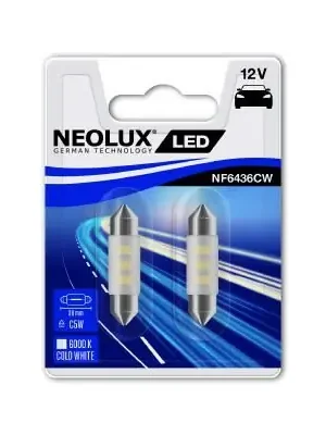 Vysoce Kvalitní Neolux® NF6436CW-02B Žárovka LED 12V C5W SV8.5-8