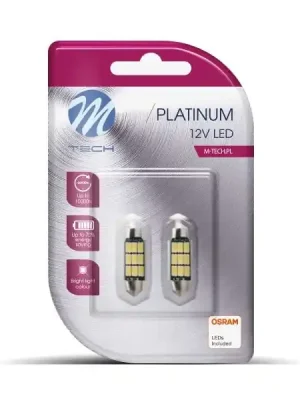 M-Tech Žárovka LED 12V C5W 41mm 9XSMD5630 OSRAM Tovární Cena