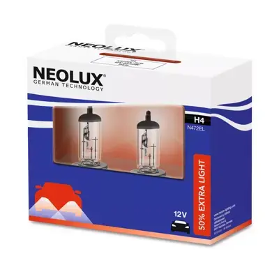 Značkový Neolux® N472EL-2SCB Žárovka 12V H4 60/55W P43t 2Ks