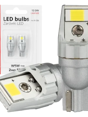 Amio 04256 LED žárovky CANBUS T10 W5W 2SMD 3570 White 12V 24V Originální
