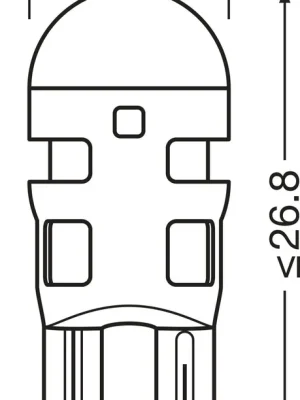 Osram 2825DRP-2BL Žárovka 12V W5W W2.1x9.5d 2Ks Aktuální