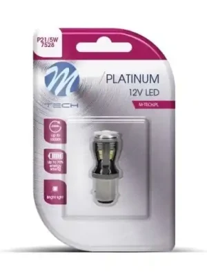 M-Tech Žárovka LED 12V/24V P21W BAY15D 3.9W Odeslání Ihned