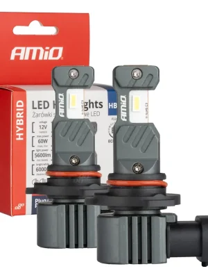 Amio 04118 LED žárovky hlavního svícení Hybrid série HB4 9006 6000K Canbus 60W Časově Omezené