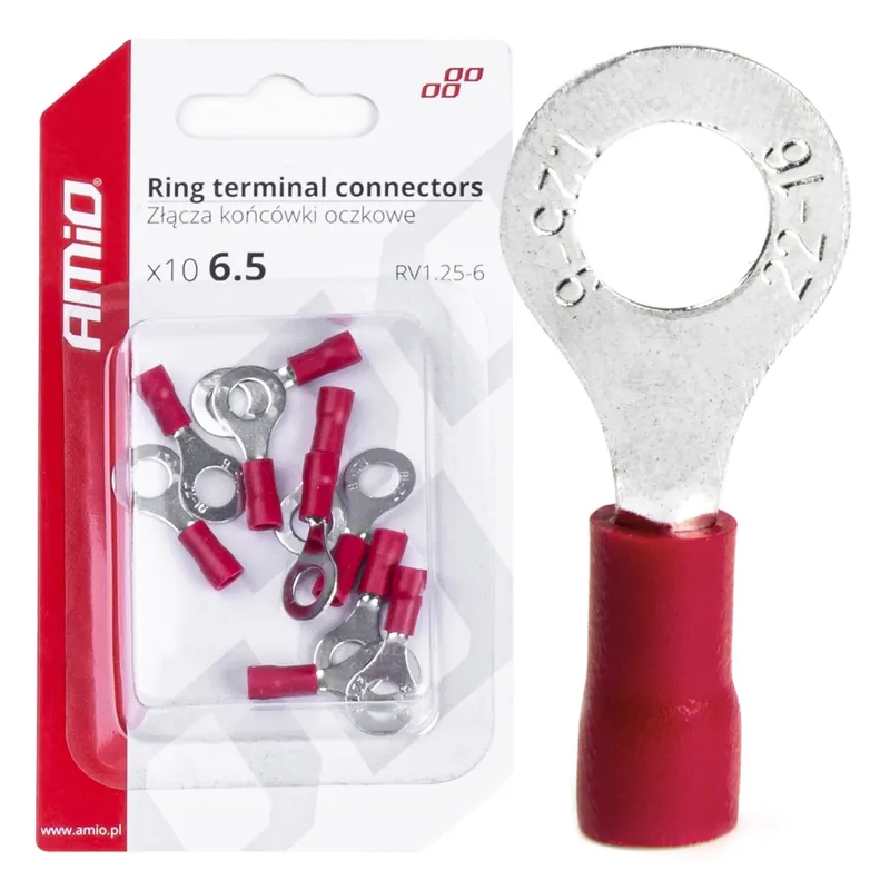 Amio 03078 Elektrický konektor - očko RV 1.25-6 10 ks Cenový Hit