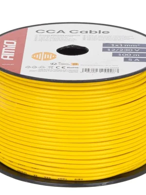 Cenově Výhodný Amio 04448 Vodič reproduktoru jednožilový CCA 1x1mm2 100m 5A 12/230V