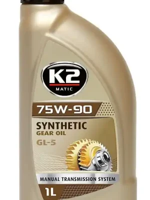 Vysoce Kvalitní K2 Synthetic Gear Oil GL-5 75W-90 1L