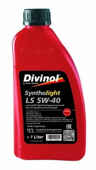 Novinka Divinol Syntholight LS 5W-40 1L