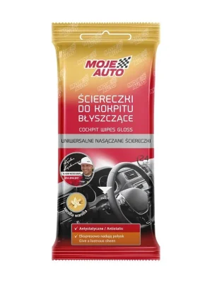Moje Auto Utěrky na kokpit, lesklé vanilka 24 ks Speciální Cena
