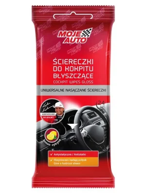 Nejlepší Cena Moje Auto Utěrky na kokpit, lesklé citron 24 ks