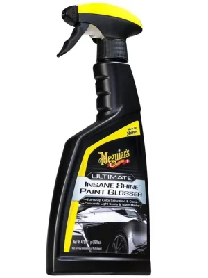 Nízká Cena Meguiar's Ultimate Insane Shine Paint Glosser - maskovací leštěnka v rozprašovači pro zakrytí drobných defektů, 473 ml