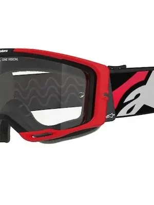 brýle VISION 8 LUAR, ALPINESTARS (červená/černá, čiré plexi) 2025 Značkový