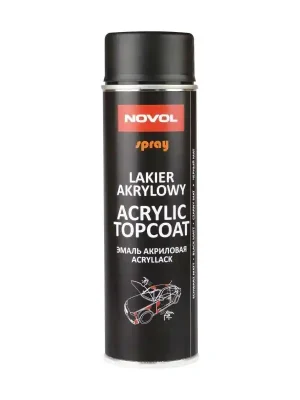 Oblíbený Novol 34352 Acrylic topcoat - černý matný 500ml
