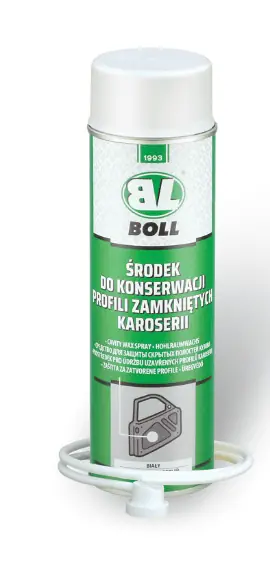 Vysoce Kvalitní Boll 0010102 Prostředek na konzervaci uzavřených profilů karosérií, bílý - sprej 500ml